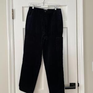 Oliver Spencer Corduroy Black Straight Leg Pants Waist 30" NWOT
